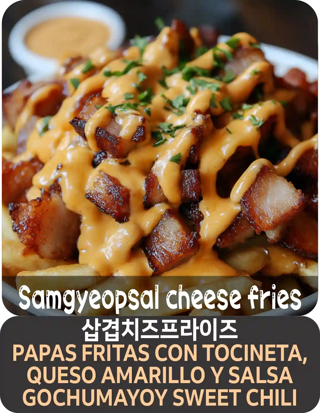 3-3 samgyepsal cheese fries