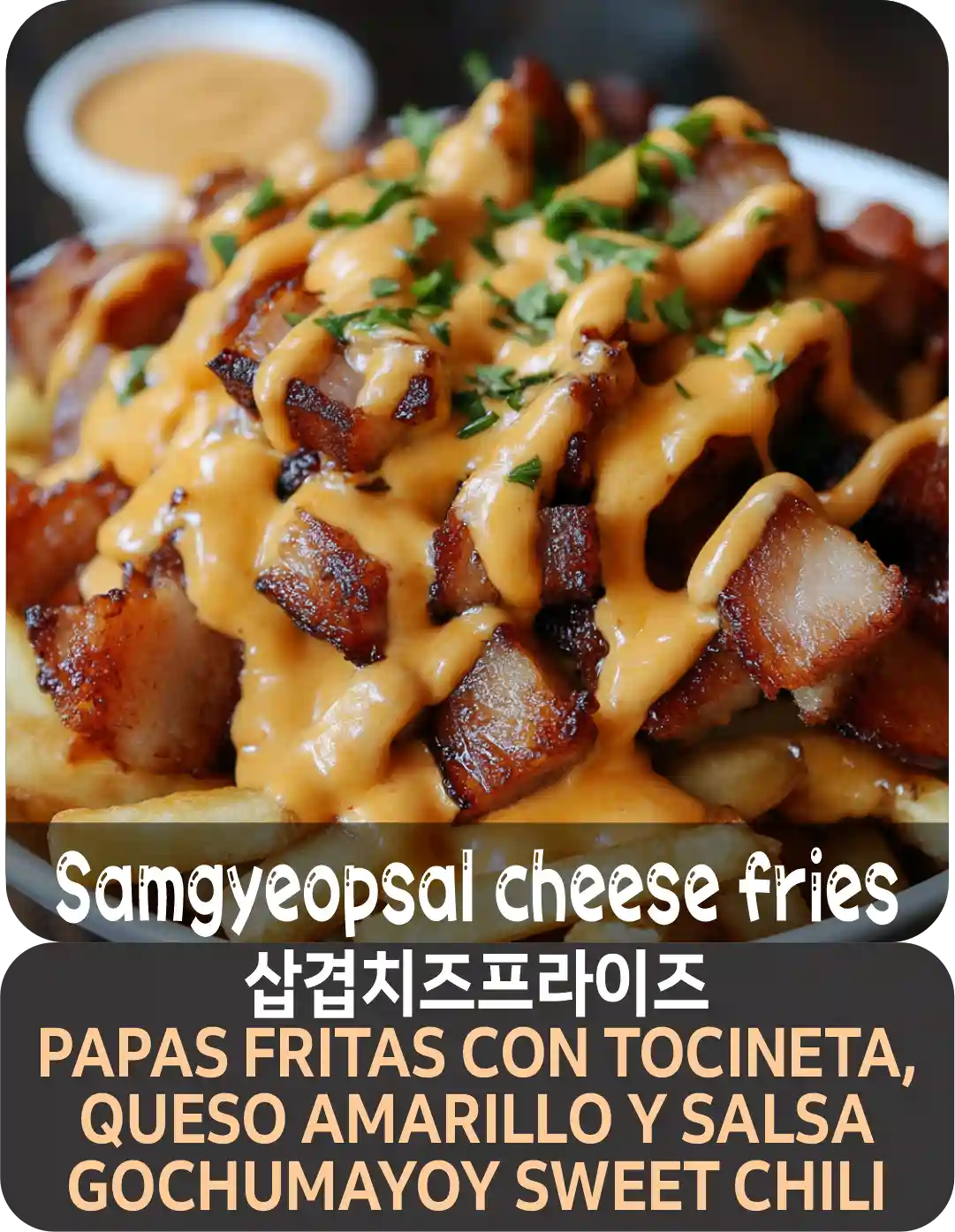 3-3 samgyepsal cheese fries