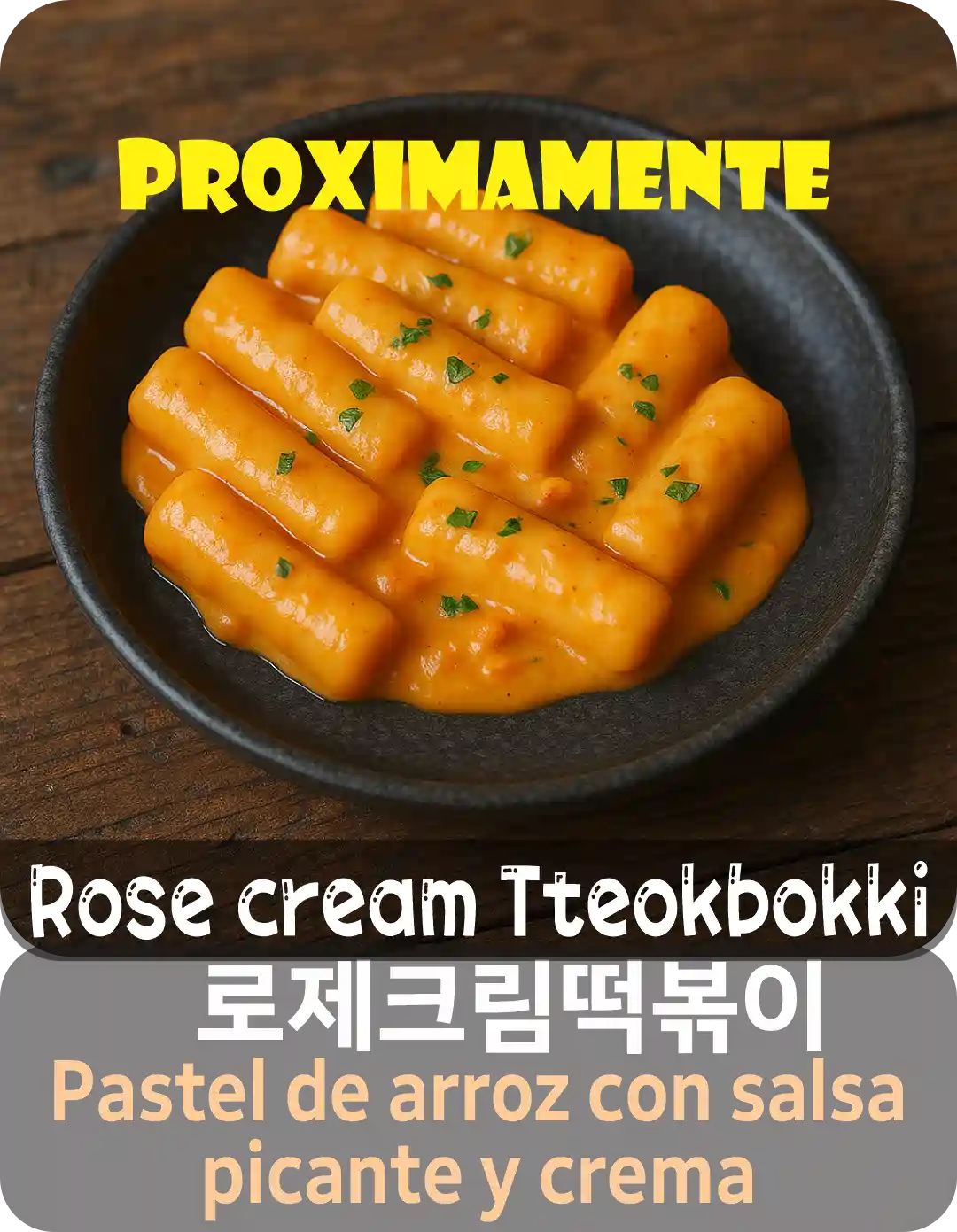 9 rose cream tteokbokki